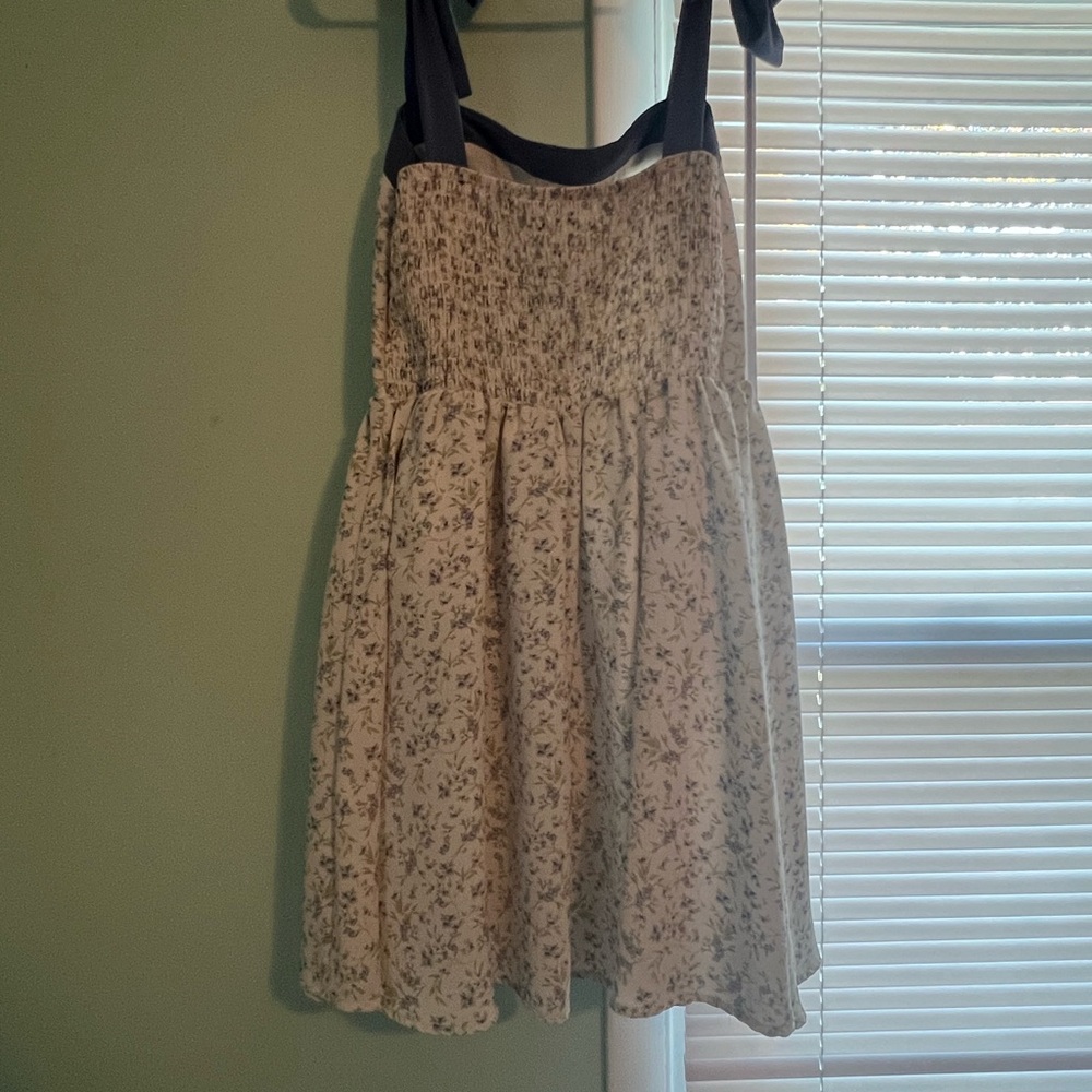 Sienna Sky Light Blue and Cream Dress